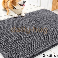 Dog Door Mat for Muddy Paws 24x16, Absorbs Moisture and Dirt, Absorbent Non-Slip