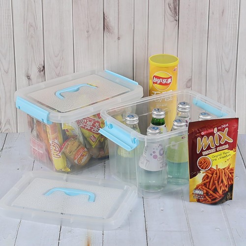 6 Quart Storage Bin, Plastic Latching Box/Container with Lid, 4 Packs - Picture 5 of 7