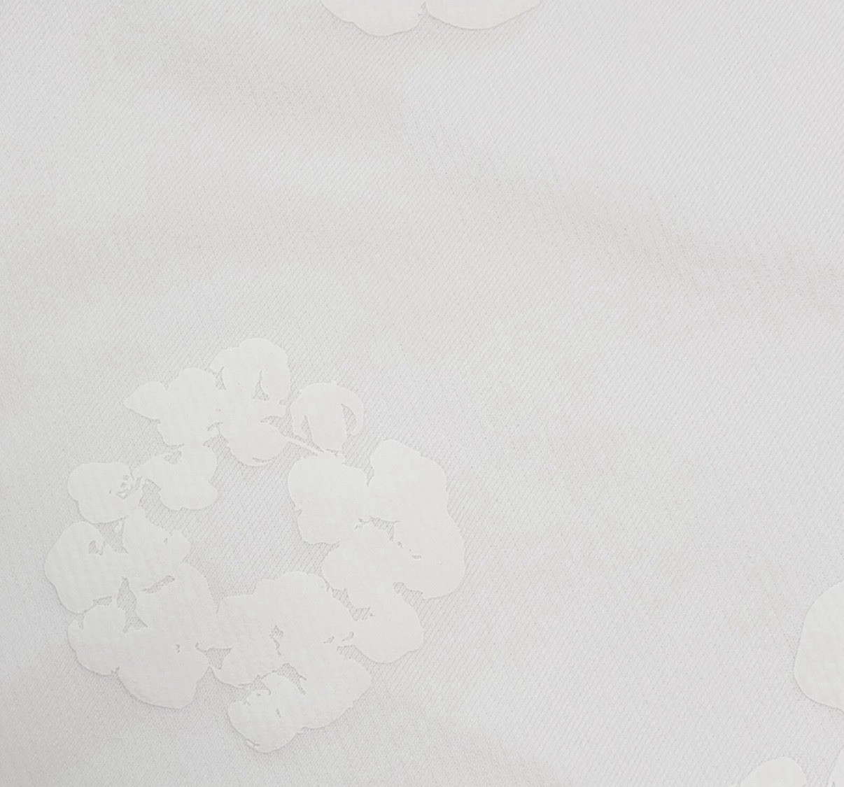 Denim Tears Mono Cotton Wreath Hoodie White Sz Large  NEW