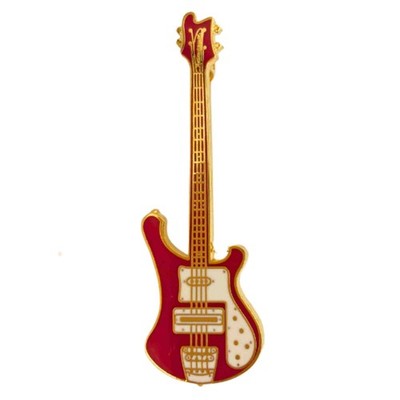 Rickenbacker Bass Pin - Red with White Pickguard