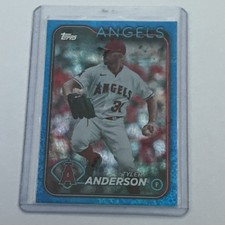 Topps 2024 Series 1 Blue Holofoil Tyler Anderson #248 Angels 832/999