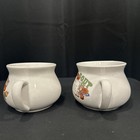 Vintage National Potteries Soup Recipe Mugs Set of 2 Mushroom / Onion Cleveland — photo 2