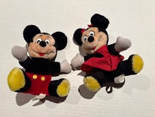 VINTAGE 1980s Walt Disney World DISNEYLAND Mickey Mouse Minnie Mouse Plush Lot