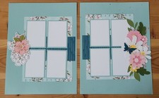 5 Double Page Floral CTMH Scrapbooking Layouts 8.5X11 - ScrapAttic