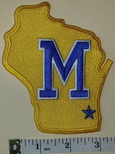 MILWAUKEE BREWERS AMERICAN LEAGUE MLB BASEBALL SLEEVE CREST PATCH