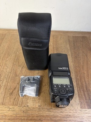 Canon 580EX II Speedlite Shoe Mount Flash w/ Pouch Stand Tested