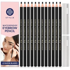 Stylia Waterproof Eyebrow Pencils For Women – Long-Lasting Microblading Su