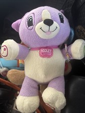 Leap Frog My Pal Violet Interactive Talking Puppy Dog Plush Educational Working