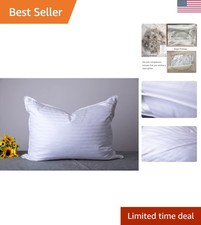 Standard Goose down Feather Hotel Collection Bed Pillows for Sleeping One Pillow