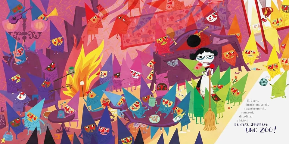 Raphaëlle Barbanègre Dav Biancaneve e i 77 nani. Ediz. il (Hardback) (UK IMPORT) - Image 4 of 4