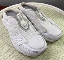 Ryka Women  s Veritas Mule/Lo White Comfort Slides walking Slip-on Shoes 7M