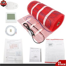 Electric Radiant Bathroom Kitchen Floor Warm Heating System 100 Sqft 120v NEW