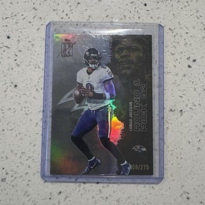 Topps NFL Lamar Jackson Baltimore Ravens Signature Class 08/275 NUMBER MATCH