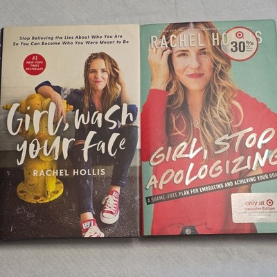 Rachel Hollis Girl: Wash Your Face and Girl, stop apologizing hardcover books