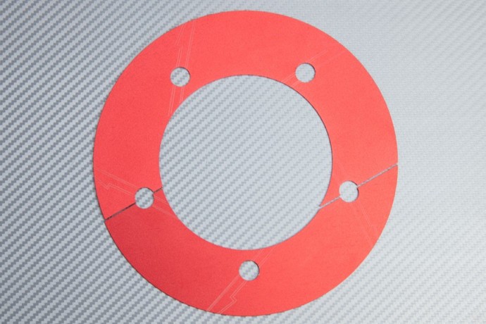 Cache couronne rouge en aluminium CNC pour HONDA NC750X 14-15