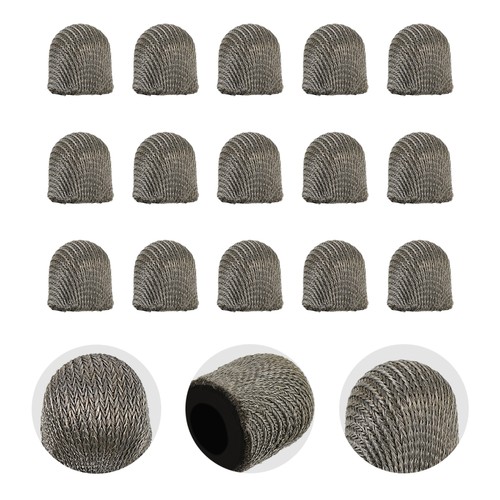 2 Pack Conductive Fiber Cloth Head Mesh Fibre Stylus Replacement Tips - Afbeelding 10 van 12