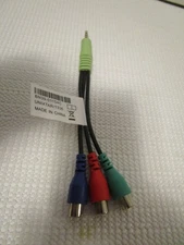 SAMSUNG 3.5mm AUX To RCA Component Cable YPbPr Red Blue Green P/N: BN39-01154C