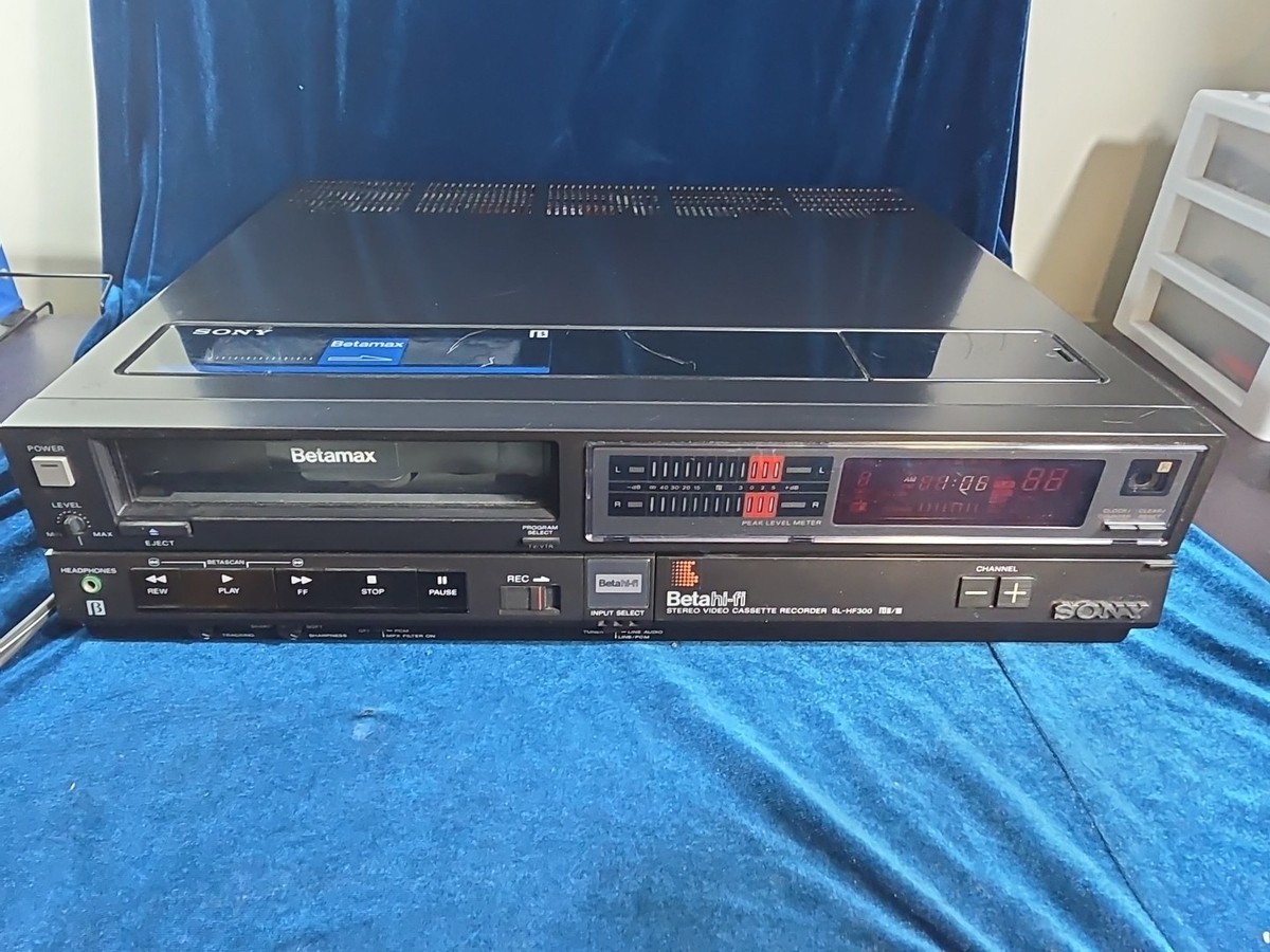 SONY Betamax SL-HF3 ビデオカセットレコーダー Sony Super BETAMAX SL-HF300 VCR Beta hi-fi | eBay