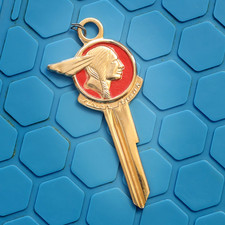 Cool Gold Plated Pontiac Crest Key Blank