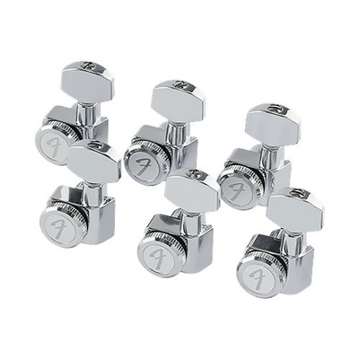 Fender Locking Stratocaster/Telecaster Tuner 6 In-Line Linkshänder (Chrom)