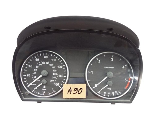 BMW E90 E91 320d 120KW Tacho Tachometer Kombiinstrument (MPH/KMH) 9122603