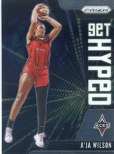 2021 Panini WNBA Prizm A'JA WILSON #6 GET HYPED INSERT ACES