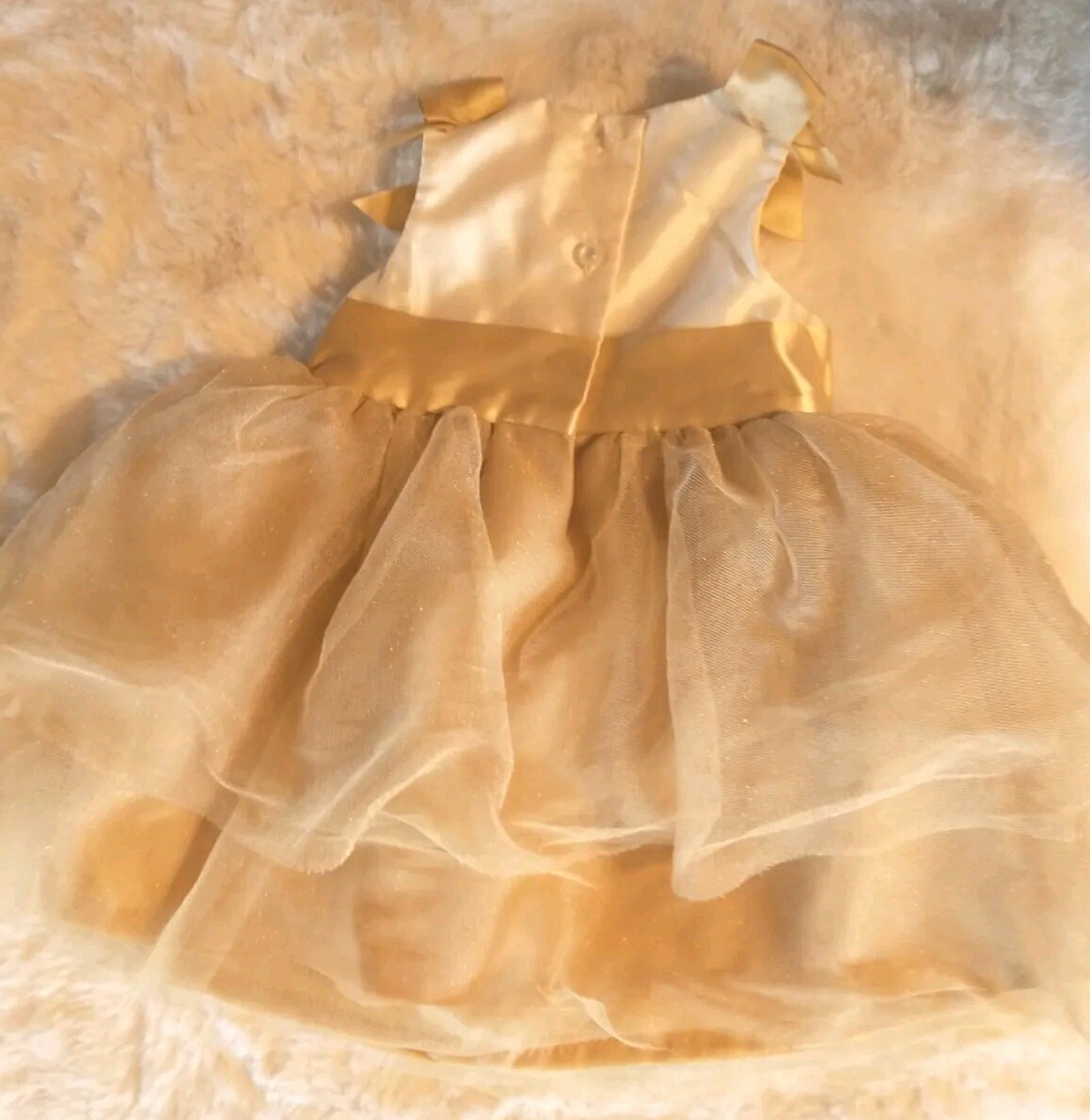 Janie And Jack 6-12 Months Golden Tulle Special Occasion Dress | eBay