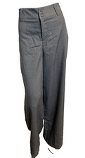 NWT Princess Polly AlainaGray High Waist Wide Leg Pants Size 8
