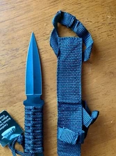 Tools Solution Throwing Knife 8 Pcs Set Cord Wrapped With Sheath NEW