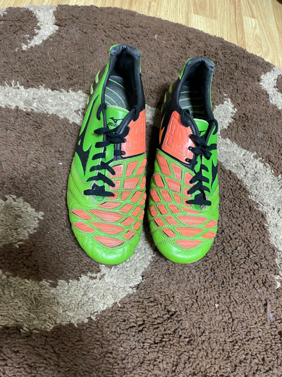 Mizuno Wave Ignitus 2 FG Cleats Green/Black/Red Boots US13 Mizuno Wave Ignitus 2 FG Cleats Green/Black/Red Boots US13