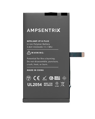 Replacement Replacement Battery Compatible For iPhone 14 Plus (AmpSentrix)