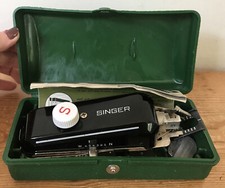 Vtg 1950s Singer Featherwieght Buttonholer 160506 Sewing Tool w Manual Templates