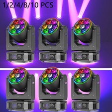 10 PCS LED RGBW Beam Moving Head Light DMX Bar DJ Party Stage Effect Lighting