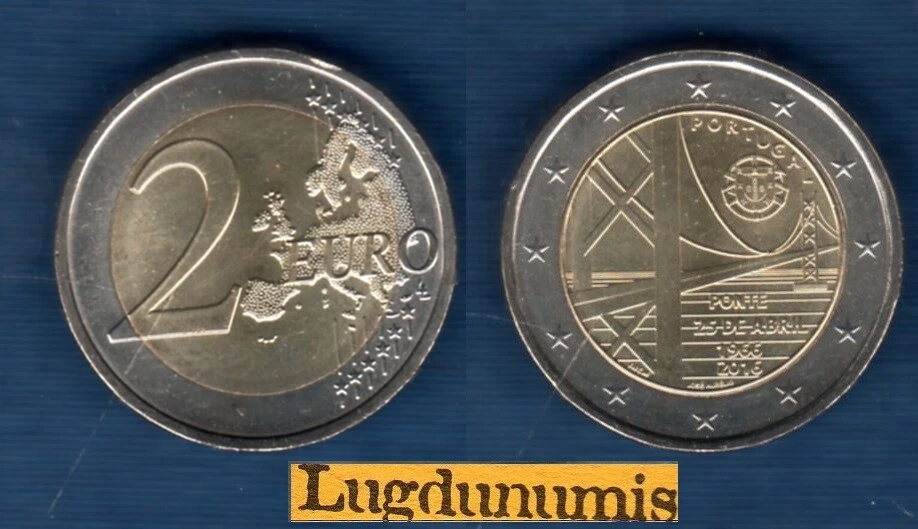 2 euro Commémo Portugal 2016 Pont du 25 Avril Provenant de Rouleau - Portugal - Photo 1/1