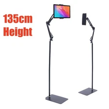 135cm 360 Rotation Phone Tablet Floor Stand Holder Adjustable Height Flexible