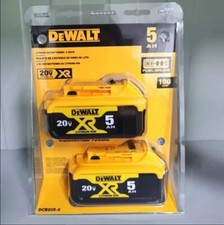 2 Pack Dewalt DCB205 20V Max XR 5ah Lithium I...