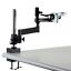 thumbnail 1  - Amscope Articulating Stand w Post Clamp 76mm Focusing Rack for Stereo Microscope