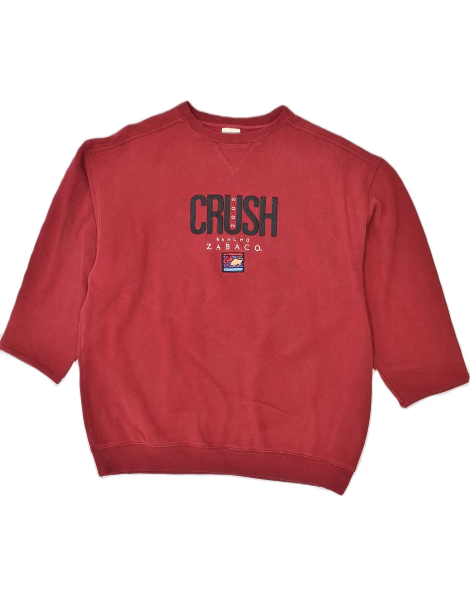 LEE Mens 3/4 Sleeve Graphic Sweatshirt Jumper XL Red Cotton IR07 | eBay