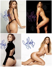 SET of 4 Sexy Jennifer Lopez Autographed 8x10  Photo REPRINT setv2