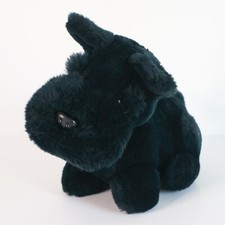 Dakin Scottish Terrior Plush Dog 1983 Vintage 9" Black Excellent Stuffed Animal