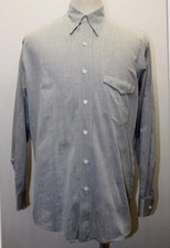 Boss By Hugo Boss Dress Shirt Men Long Sleeve 15 38 100 Cotton Gray