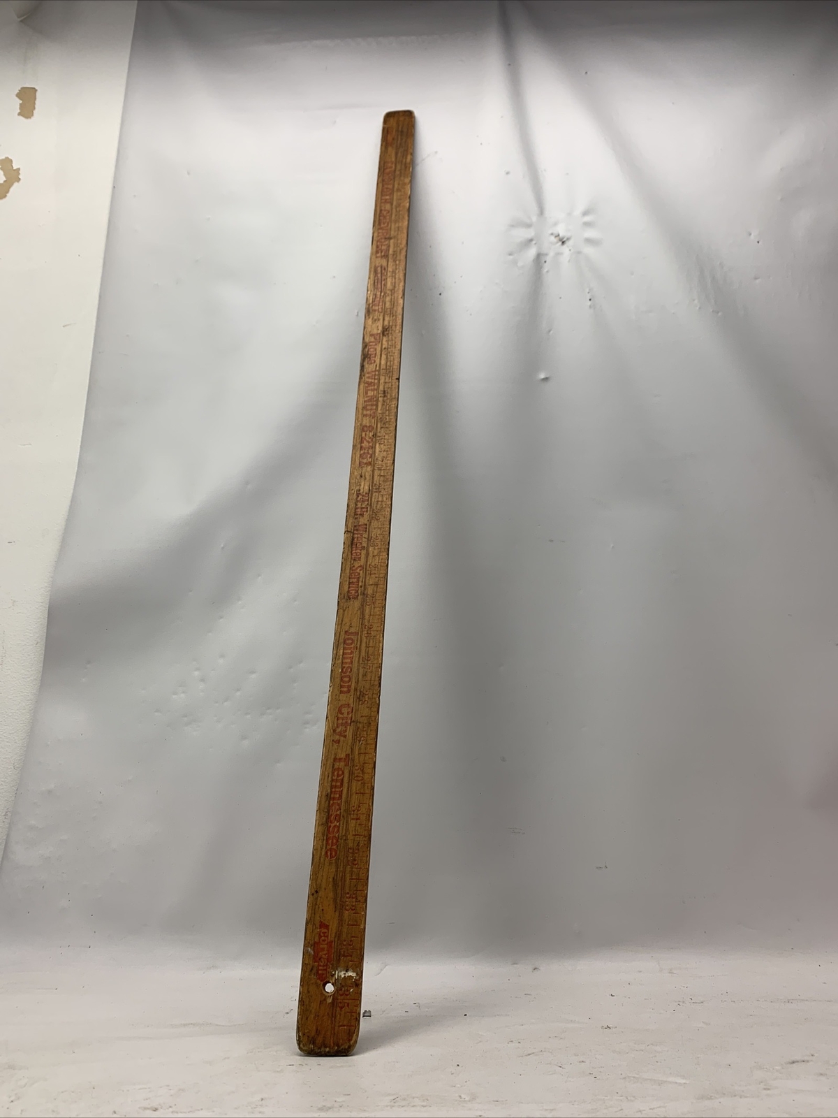 Vintage Johnson City TN Chevrolet Dealership Advertising Yardstick 1961