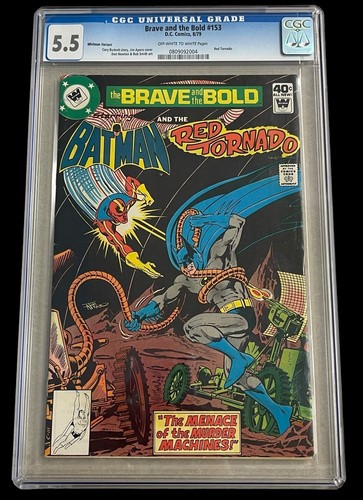 Brave and the Bold #153 CGC 5.5 1979 OW/W DC Comics Batman Red Tornado Whitman