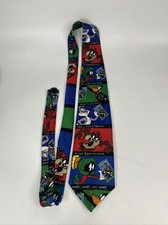 Looney Tunes Silk Neck Tie Necktie Bugs Bunny Taz Daffy Duck New W Tags