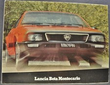1976-1977 Lancia Beta Montecarlo Coupe Brochure Folder Excellent Original