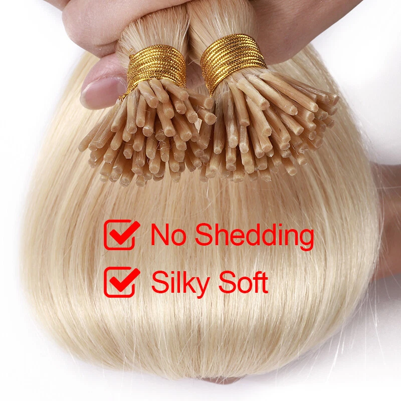 CLEARANCE Stick I Tip Human Remy Hair Extensions 150G Full Head Thick Balayage - Image 4 of 4