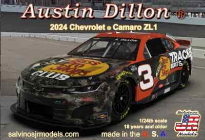 Salvinos Jr RCC2024ADP - Austin Dillon #3 2024 Bass Pro Chevy Camaro 1/24 Scale