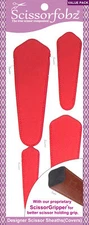 SCISSORFOBZ Designer Scissors Sheath Cover 4pc Pack Textured RED