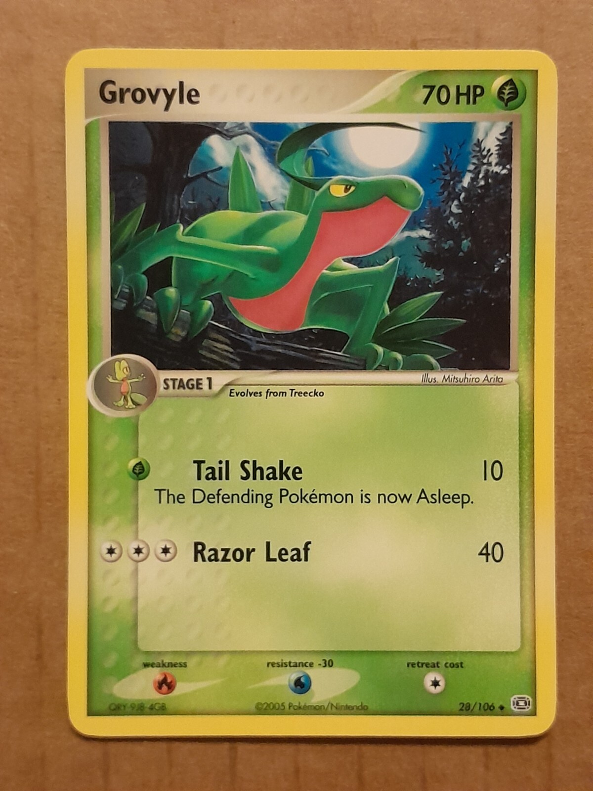 Pokemon Grovyle 28/106 ex Emerald NM-MINT See Pictures