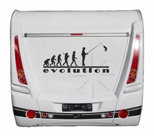 Autoaufkleber Decal Laptop Farbe I099 Evolution Angler 95cm